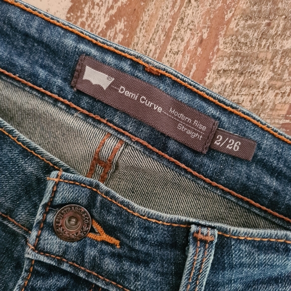 Levi's Demi Curve Denim Jeans Size AUS8 2/26 - Picture 11 of 15